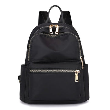 Kylethomasw Black Women Backpack 2019 Nylon Travel Shoulder Bag Soft School Bag For Teenage Girls Solid Color Red Bag Pack Purse